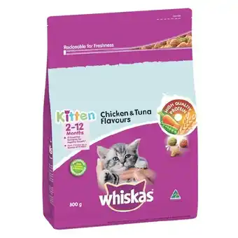 Woolworths Whiskas Dry Cat Food 800g offer