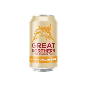 Woolworths Great Northern Ginger Beer Cans 6x375ml offer