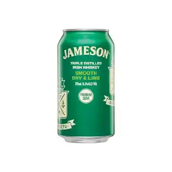 Woolworths Jameson Smooth Dry & Lime 6.3% Cans 10x375ml offer