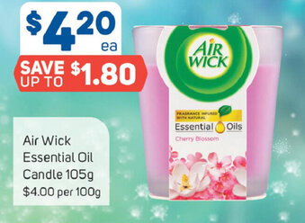 Foodland Air Wick Essential Oil Candle 105g offer
