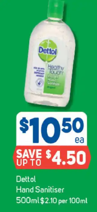 Foodland Dettol Hand Sanitiser 500ml offer