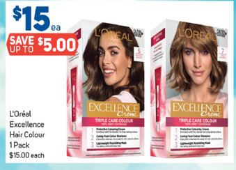 Foodland L'Oréal Excellence Hair Colour 1 Pack offer