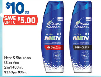 Foodland Head & Shoulders Ultra Men 2 in 1 400ml offer