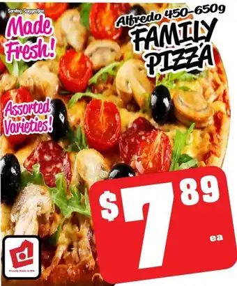 Farmer Jack's Alfredo 450-650g FAMILY PIZZA offer