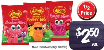 Farmer Jack's Allen's Confectionery Bags 140-200g offer