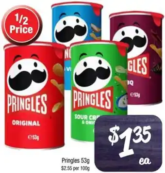 Farmer Jack's Pringles 53g offer