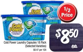 Farmer Jack's Cold Power Laundry Capsules 18 Pack offer