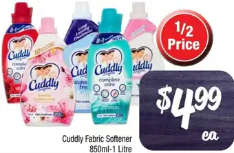 Cuddly Fabric Softener 850ml-1 Litre