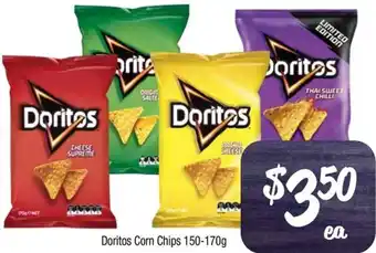 Farmer Jack's Doritos Corn Chips 150-170g offer