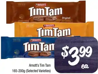 Farmer Jack's Arnott's Tim Tam 165-200g offer