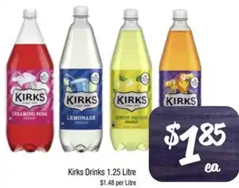 Farmer Jack's Kirks Drinks 1.25 Litre offer