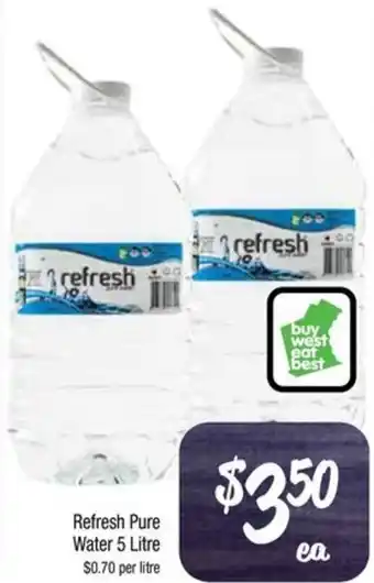 Farmer Jack's Refresh Pure Water 5 Litre offer