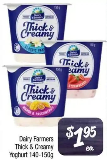 Dairy Farmers Thick & Creamy Yoghurt 140-150g