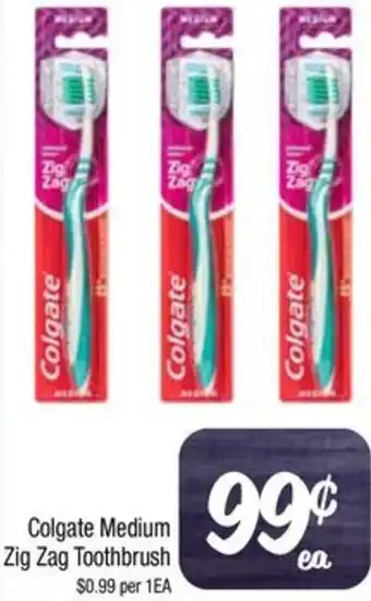 Farmer Jack's Colgate Medium Zig Zag Toothbrush offer