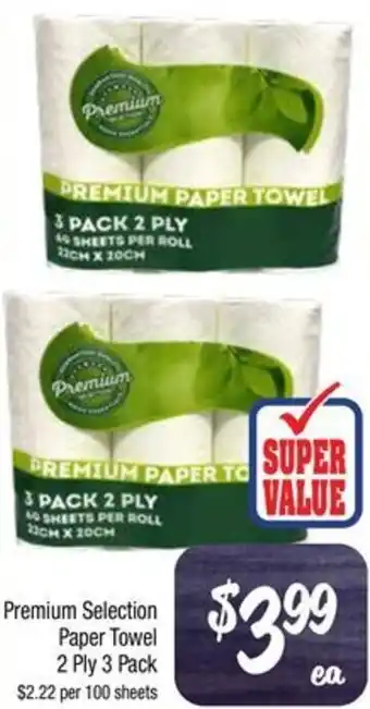 Farmer Jack's Premium Selection Paper Towel 2 Ply 3 Pack offer