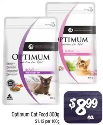 Farmer Jack's Optimum Cat Food 800g offer