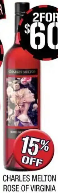 Farmer Jack's CHARLES MELTON ROSE OF VIRGINIA offer