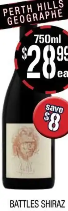 Farmer Jack's BATTLES SHIRAZ offer