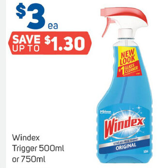 Foodland Windex Trigger 500ml offer