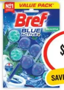 IGA Bref Rim Block Toilet Cleaner 2x50g offer
