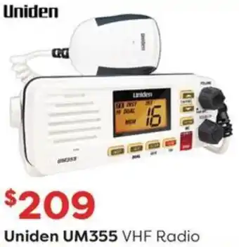 Uniden UM355 VHF Radio