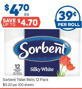 Foodland Sorbent Toilet Rolls 12 Packs offer