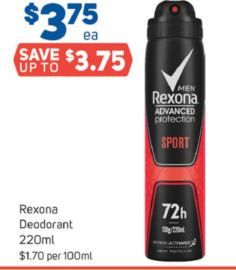 Foodland Rexona Deodorant 220ml offer