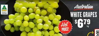 IGA Australian WHITE GRAPES offer