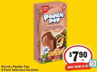 IGA Streets Paddle Pop 8 Pack offer