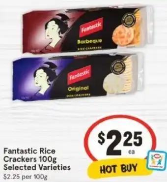 IGA Fantastic Rice Crackers 100g offer