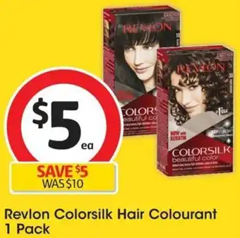 Coles Revlon Colorsilk Hair Colourant 1 Pack offer