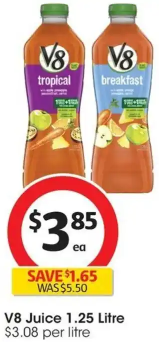 Coles V8 Juice 1.25 Litre offer