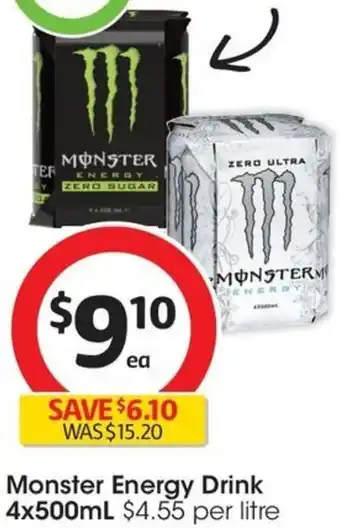 Monster Energy Drink 4x500mL