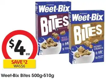 Coles Weet-Bix Bites 500g-510g offer