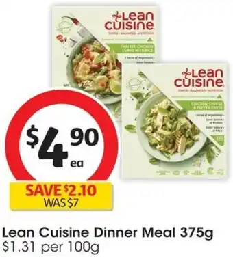 Coles Lean Cuisine Dinner Meal 375g offer