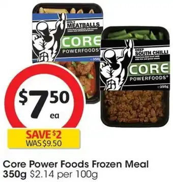 Coles Core Power Foods Frozen Meal 350g offer