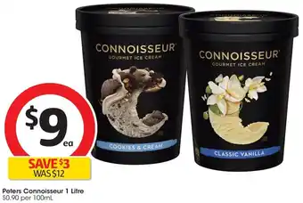 Coles Peters Connoisseur 1 Litre offer