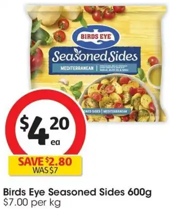 Coles Birds Eye Seasoned Sides 600g offer