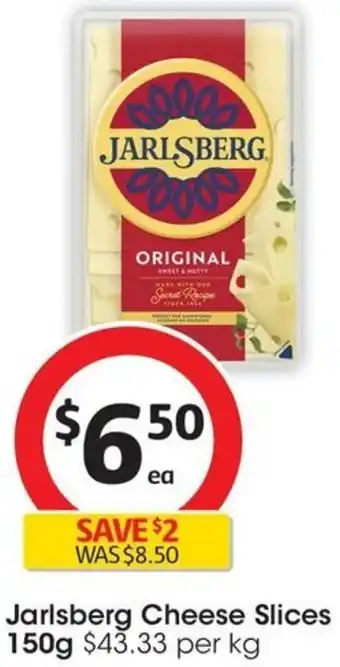 Coles Jarlsberg Cheese Slices 150g offer