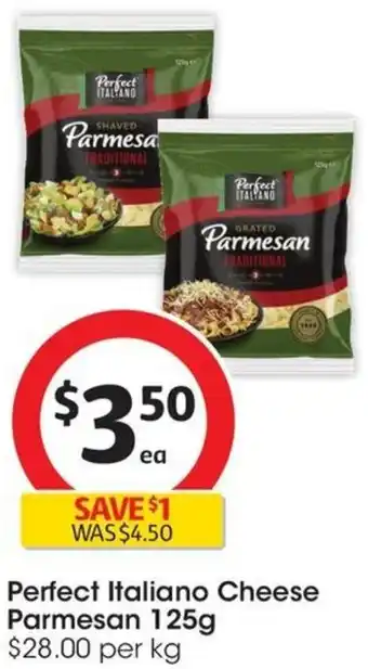 Coles Perfect Italiano Cheese Parmesan 125g offer