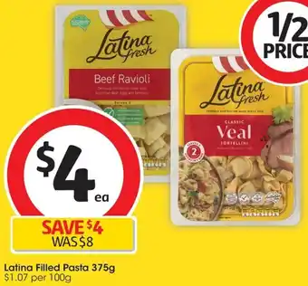 Coles Latina Filled Pasta 375g offer