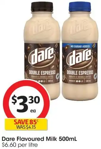 Coles Dare Flavoured Milk 500mL offer