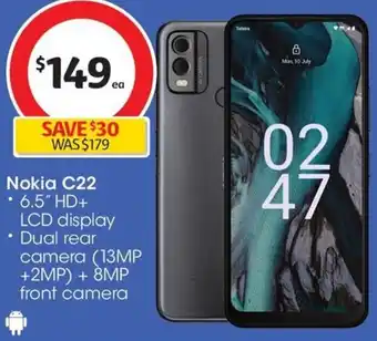 Coles Nokia C22 offer