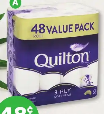 Woolworths Quilton Toilet Tissue Pk 48 offer