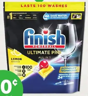 Woolworths Finish Ultimate Pro Dishwasher Tablets Pk 100 offer