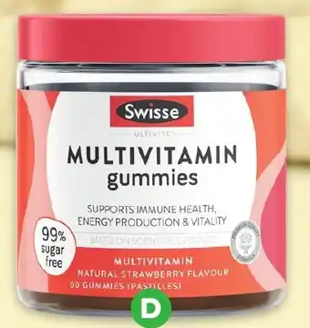 Woolworths Swisse Multivitamin Gummies Pk 60 offer