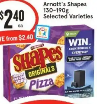 IGA Arnott's Shapes 130-190g offer