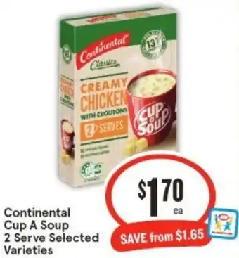 IGA Continental Cup A Soup 2 Serve offer
