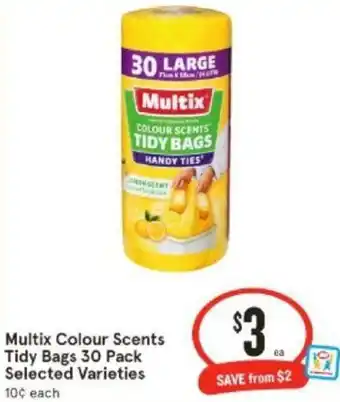 IGA Multix Colour Scents Tidy Bags 30 Pack offer
