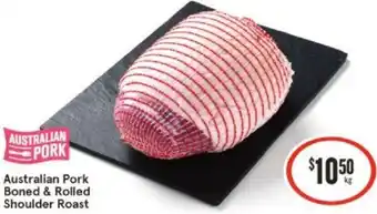 IGA Australian Pork Boned & Rolled Shoulder Roast offer